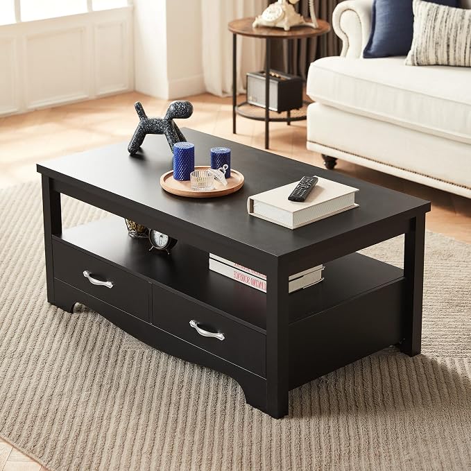 LINSY HOME Farmhouse Coffee Table - Image 2