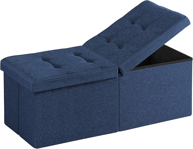 35-INCH Storage Ottoman Bench, Footrest by Unknown