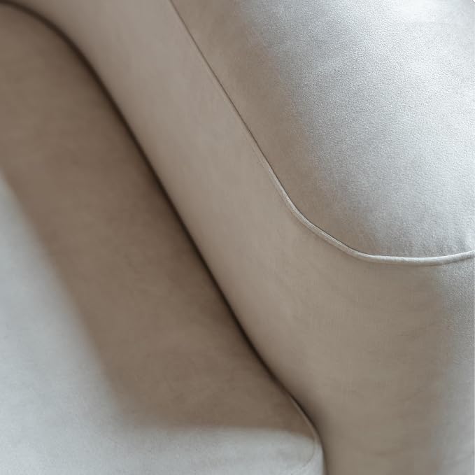 Acanva Luxury Modern Tight Curved Back Velvet Sofa, Minimalist Style Comfy Couch - Image 11
