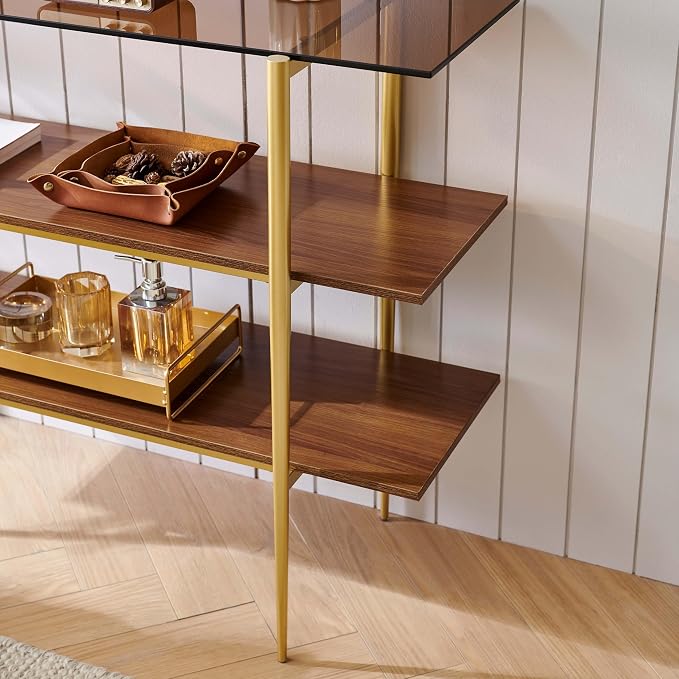 LumFurn Glass Console Table for Living Room, Foyer & Entryway, L41 x W14 x H31 - Image 7