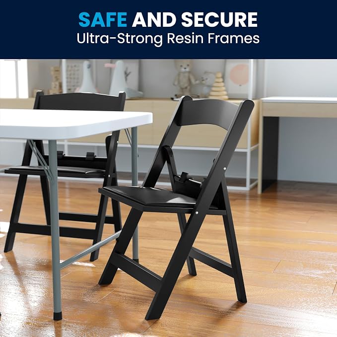 Flash Furniture Hercules Kids Black Resin Folding Chair - Image 9