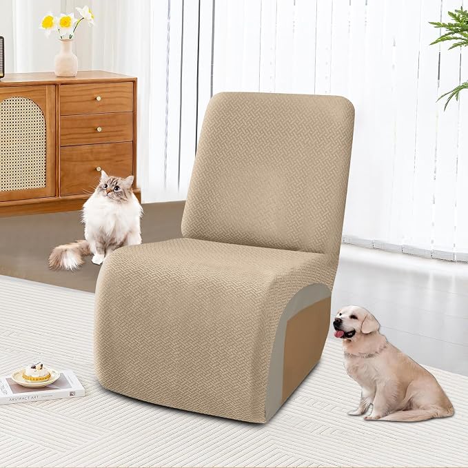 ALIECOM 100% Waterproof Recliner Sectional Couch Covers L Shape Stretch Corner - Image 2