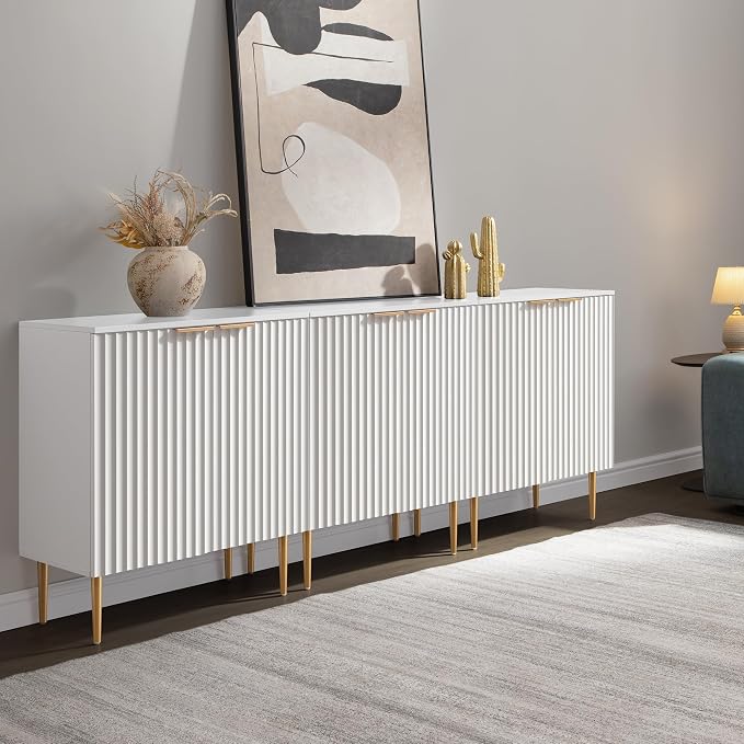 SICOTAS Fluted Sideboard Buffet Cabinet - Image 6