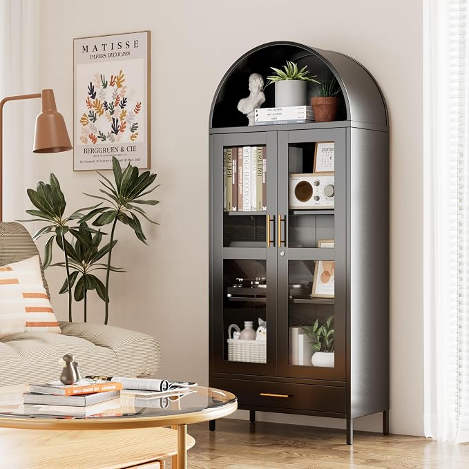 Metal Arched Display Cabinet - Image 9