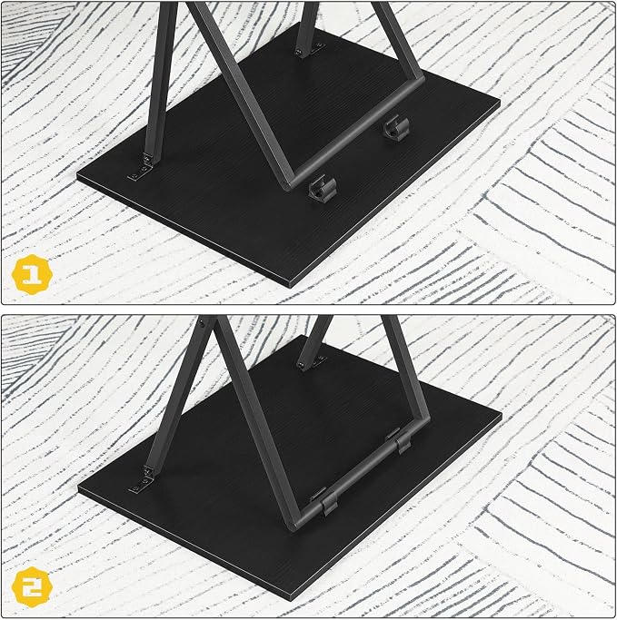 HOOBRO Folding TV Tray Tables, Industrial Snack Desk - Image 9