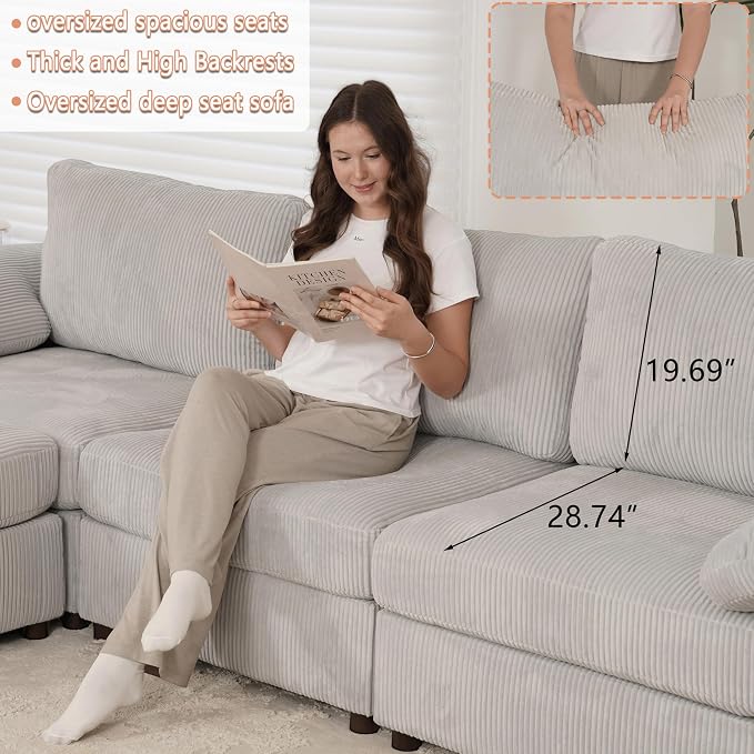 EASE MOOSE Oversized Modular Sectional Sofa - Image 7