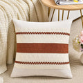 Fancy Homi Set of 1 Rust Boho Decorative Throw Pillow Covers 16x16 Inch by Fancy+Homi
