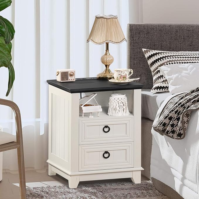 Joaxswe 18" Farmhouse Night Stands Set of 2 - Image 8