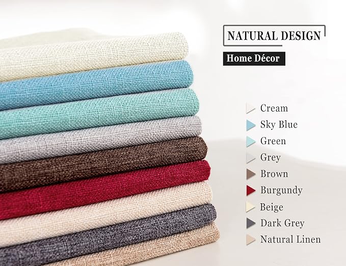 Stellhome Christmas Decorative Burlap Throw Pillow Covers Square Solid - Image 5