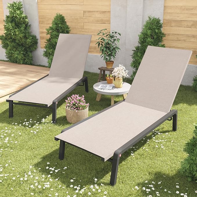 Patio Chaise Lounge Set of 2 - Image 2