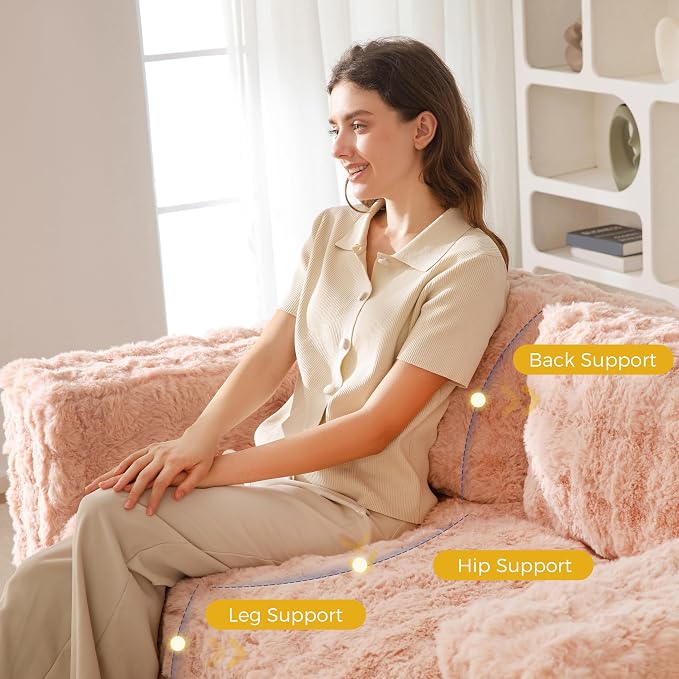 MAXYOYO Loveseat Sofa for Living Room, Small Sofa Couch Tufted Boneless Couch - Image 9
