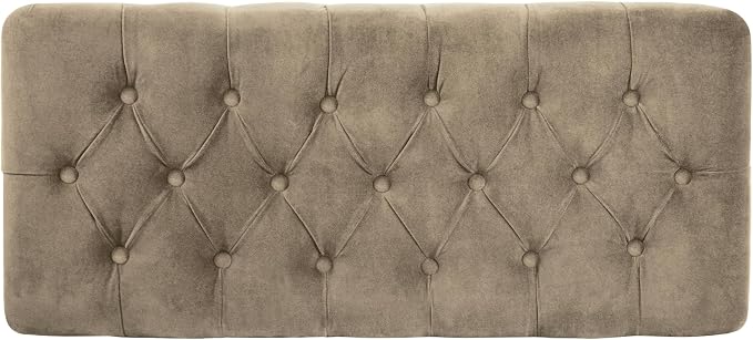 Homepop Home Decor | Tufted Ainsley Button Storage Ottoman Bench - Image 6