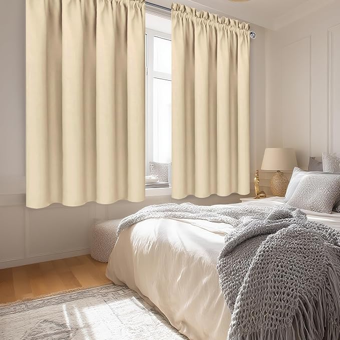 DWCN Blackout Curtains Room Darkening Thermal Insulated Bedroom Curtains Window - Image 2