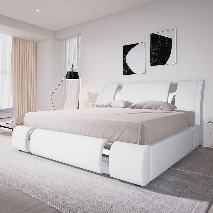 Allewie Queen Size Platform Bed Frame by Allewie