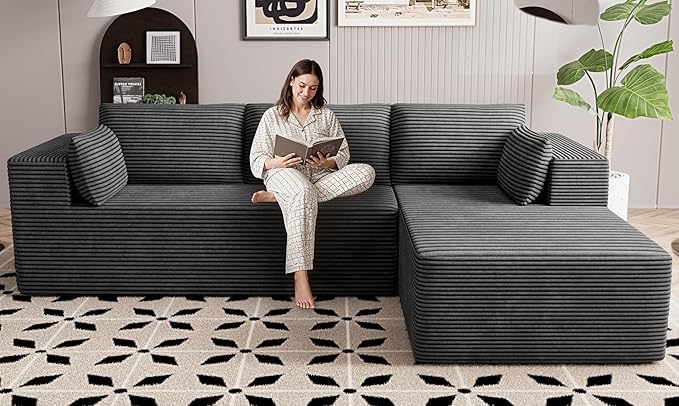 106" Cloud Sectional Boneless Couches by GRUSIGN
