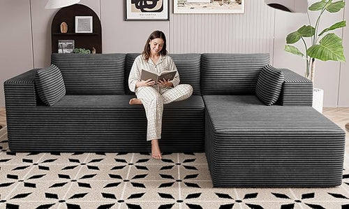 106" Cloud Sectional Boneless Couches by GRUSIGN
