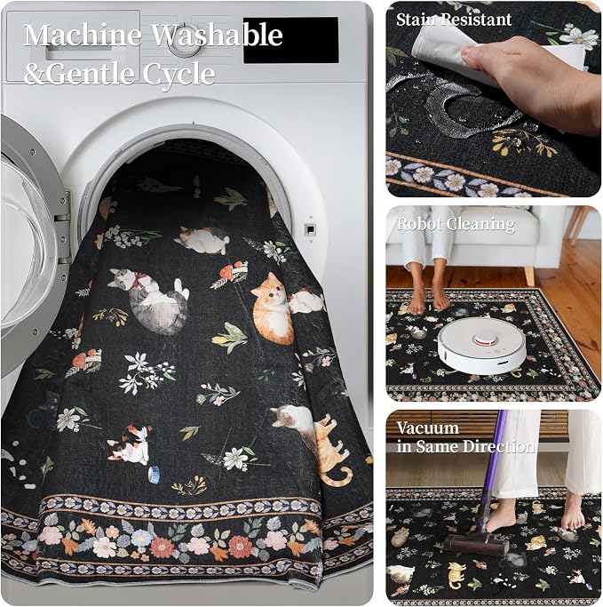 2x10 Washable Hallway Runner Rug - Image 6