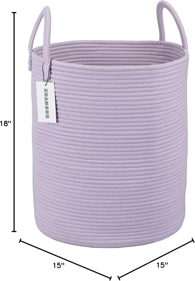 XUANGUO Rope Laundry Basket Hamper - Image 8