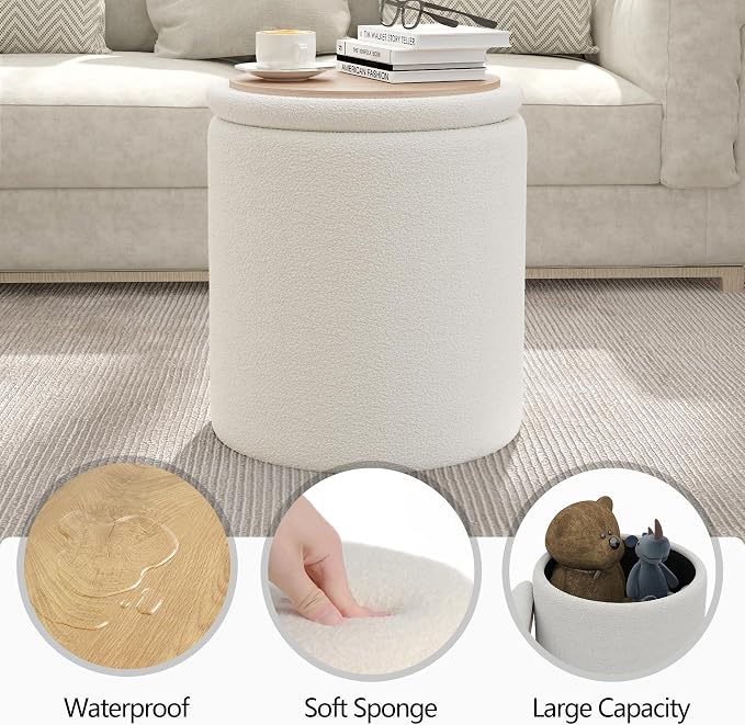 Cmishe Ottoman Poufs with Storage - Image 3