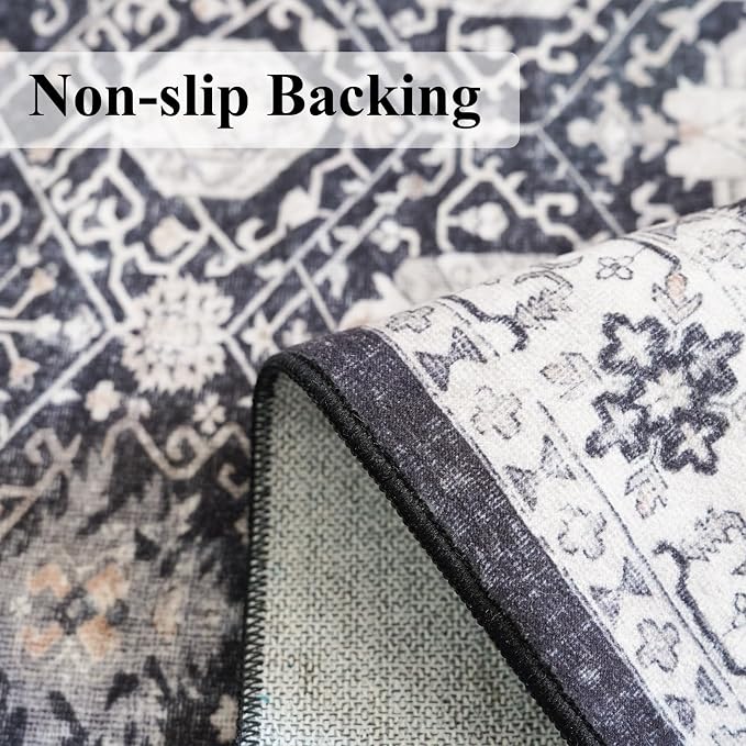 Washable 3x25 Extra Long Runners: Oriental Soft Non-Slip Hallway Runner Rugs - Image 5