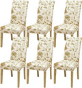 BIETYONE Stretch Dining Chair Covers Set of 6, Soft Removable Washable Kitchen by BIETYONE