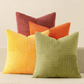 MIULEE Yellow Orange Rust Throw Pillow Covers 20x20 Inch 4 Packs Boho Farmhouse by MIULEE