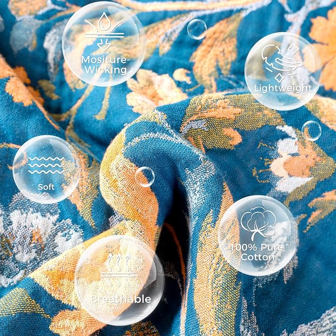 LUTBM Boho Throw Blanket for Bed Cotton Summer Blankets Twin Size for Bedroom - Image 7