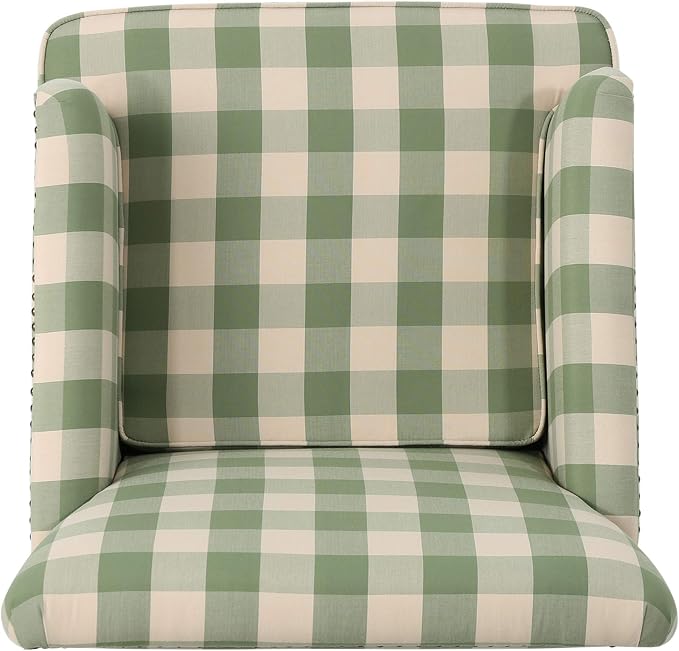 Christopher Knight Home Eve Modern Upholstered Club Chair, Wooden Living Room - Image 7