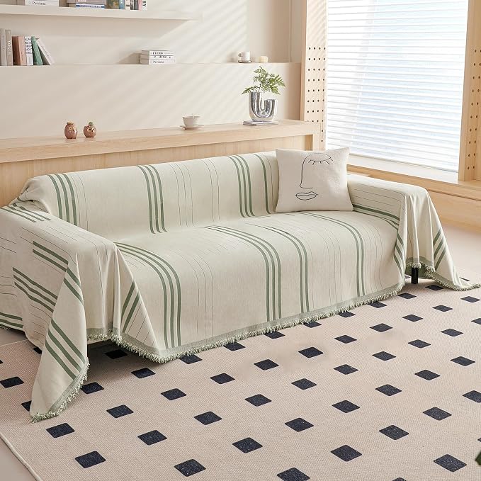 DREAMINGO Couch Cover Reversible Chenille Loveseat Sofa Covers by DREAMINGO