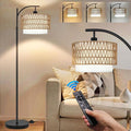ZECOXOL Arc Floor Lamp for Living Room Boho Floor Lamps by ZECOXOL