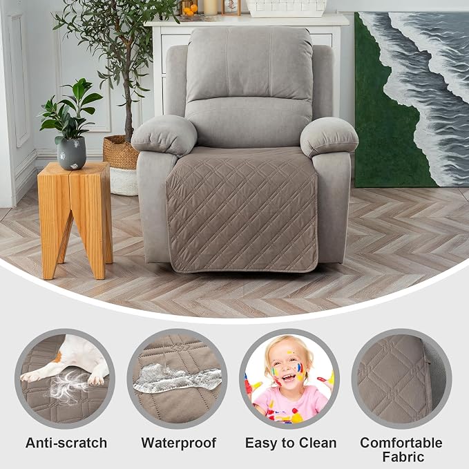 Genina Waterproof Recliner Chair Covers, Recliner Cover - Image 2