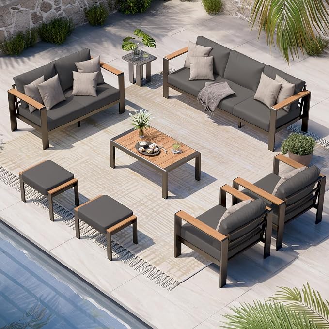 Aluminum Outdoor Patio Furniture Set by Oasbira