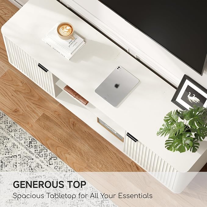 Fatmok TV Stand, Mid Century Entertainment Center - Image 7