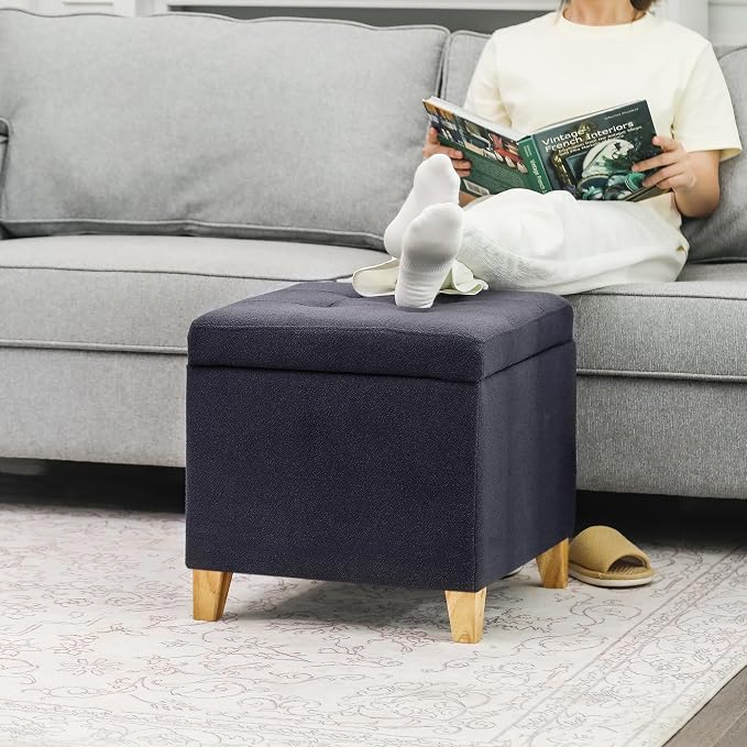 Adeco Storage Ottoman Bench - Image 2