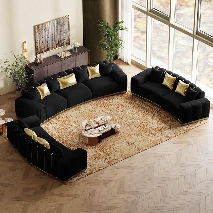 104" Oversized Velvet Chesterfield Couch - Image 8