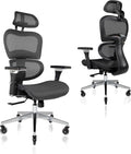 Nouhaus Ergo3D Ergonomic Office Chair Lumbar Support Mesh Office Chair by Nouhaus