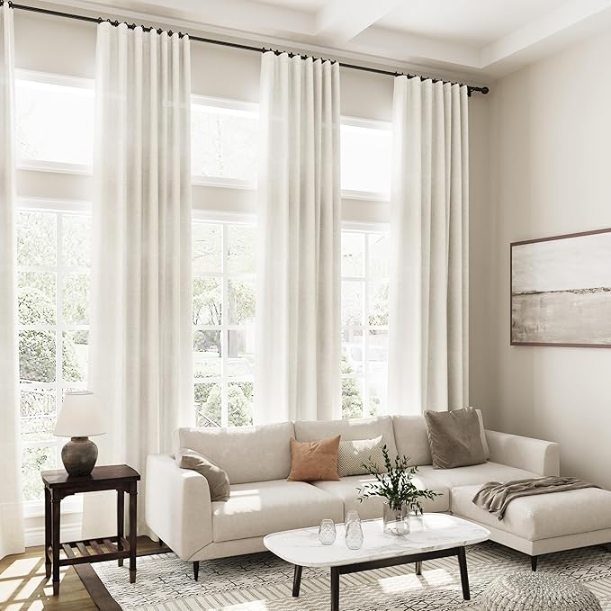 Nanspring Extra Long Curtains 2 Panels 104 Inches Long - Image 7
