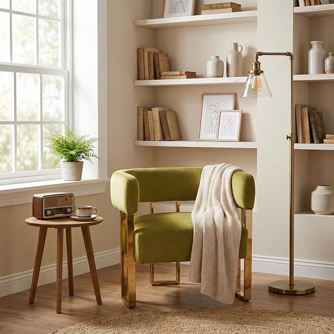 Modern Barrel Accent Chair, Living Room Side Chair - Image 4