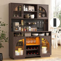 71" Pantry Cabinet, Kitchen Hutch Storage by SOLACEFURNITURE