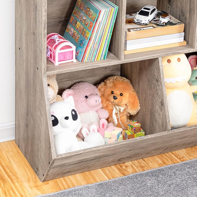 HOOBRO Kids Bookshelf, Bookcase Footboard, Toy Storage Cubby, Children's Toy - Image 7