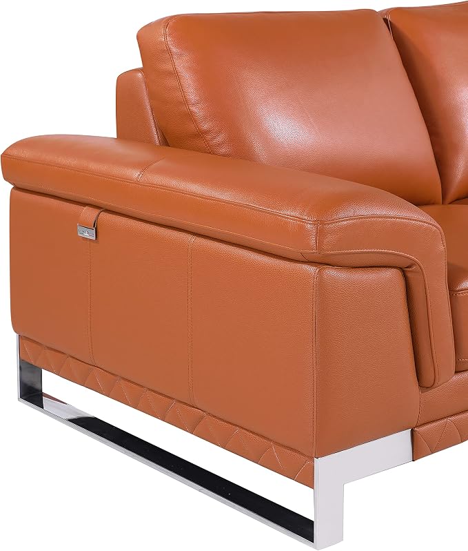 Blackjack Furniture Weston Collection Genuine Italian Leather Living Room - Image 7