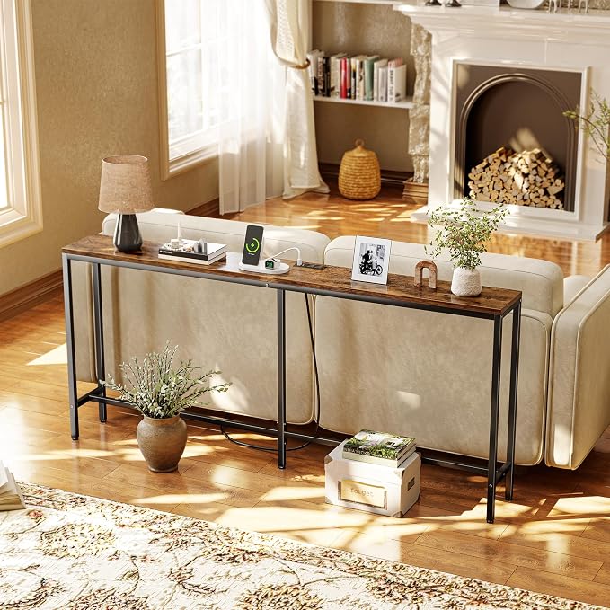SUPERJARE 70 Inch Console Table - Image 5
