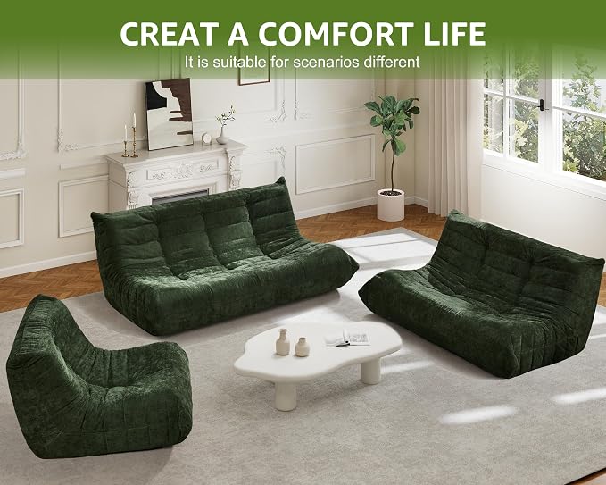 Bean Bag Chairs for Adults Giant Bean Bag Chair Memory Foam BeanBag Chair Bean - Image 8