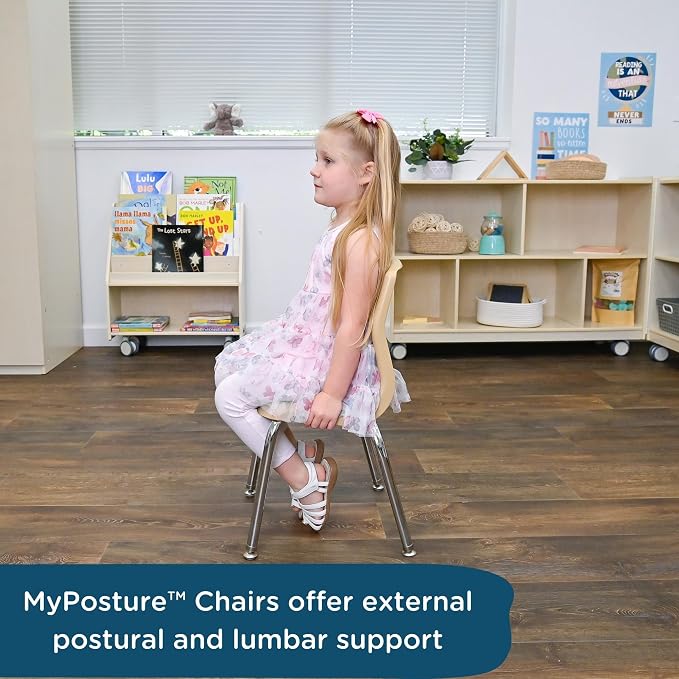 Children’s Factory MyPosture Plus 8" Chair, Tan - Image 3