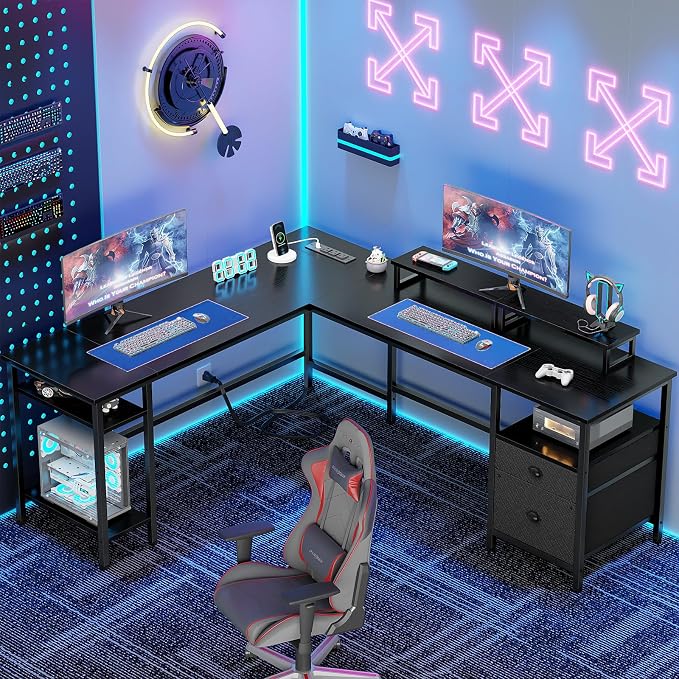 Furologee 66” L Shaped Desk - Image 2