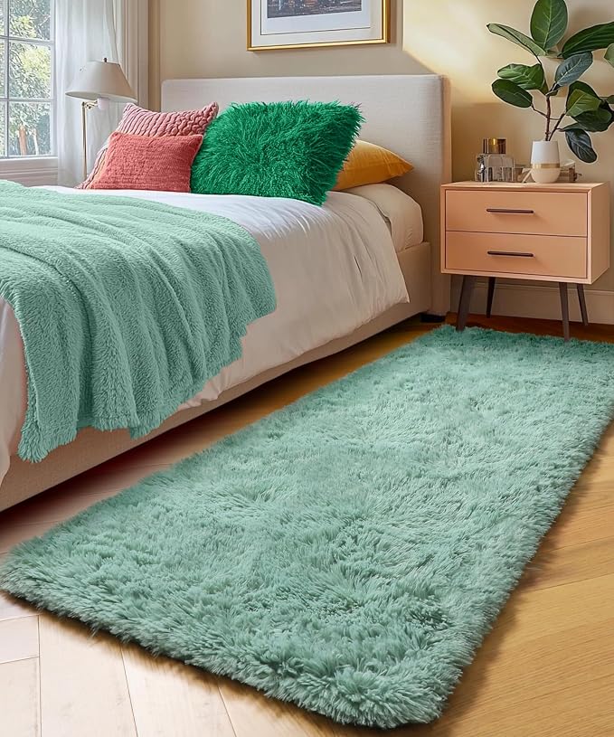 PAGISOFE Sage Green Runner Rugs by PAGISOFE
