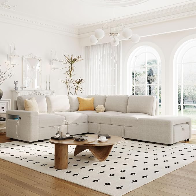 Merax L-Shaped Modular Sofa - Image 7