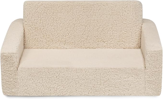 Delta Children Cozee Flip-Out Sherpa 2-in-1 Convertible Sofa to Lounger - Image 10