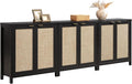 SICOTAS Rattan Sideboard Buffet Storage Cabinet by SICOTAS