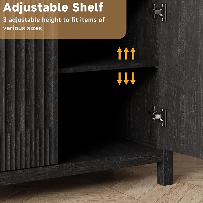 Fatmok Fluted Buffet Cabinet - Image 3